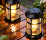 Outdoor waterproof solar lantern, hanging solar light with hooks. | Wall-mounted installation kit, brighter LED light, 1000mAh battery, larger solar panel, automatic switch, suitable for garden, patio, patio, and porch decoration - Image 2