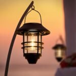 Solar outdoor lantern, hanging waterproof lantern with wall mount kit, suitable for gardens, porches, fences, 2-pack. - Image 2